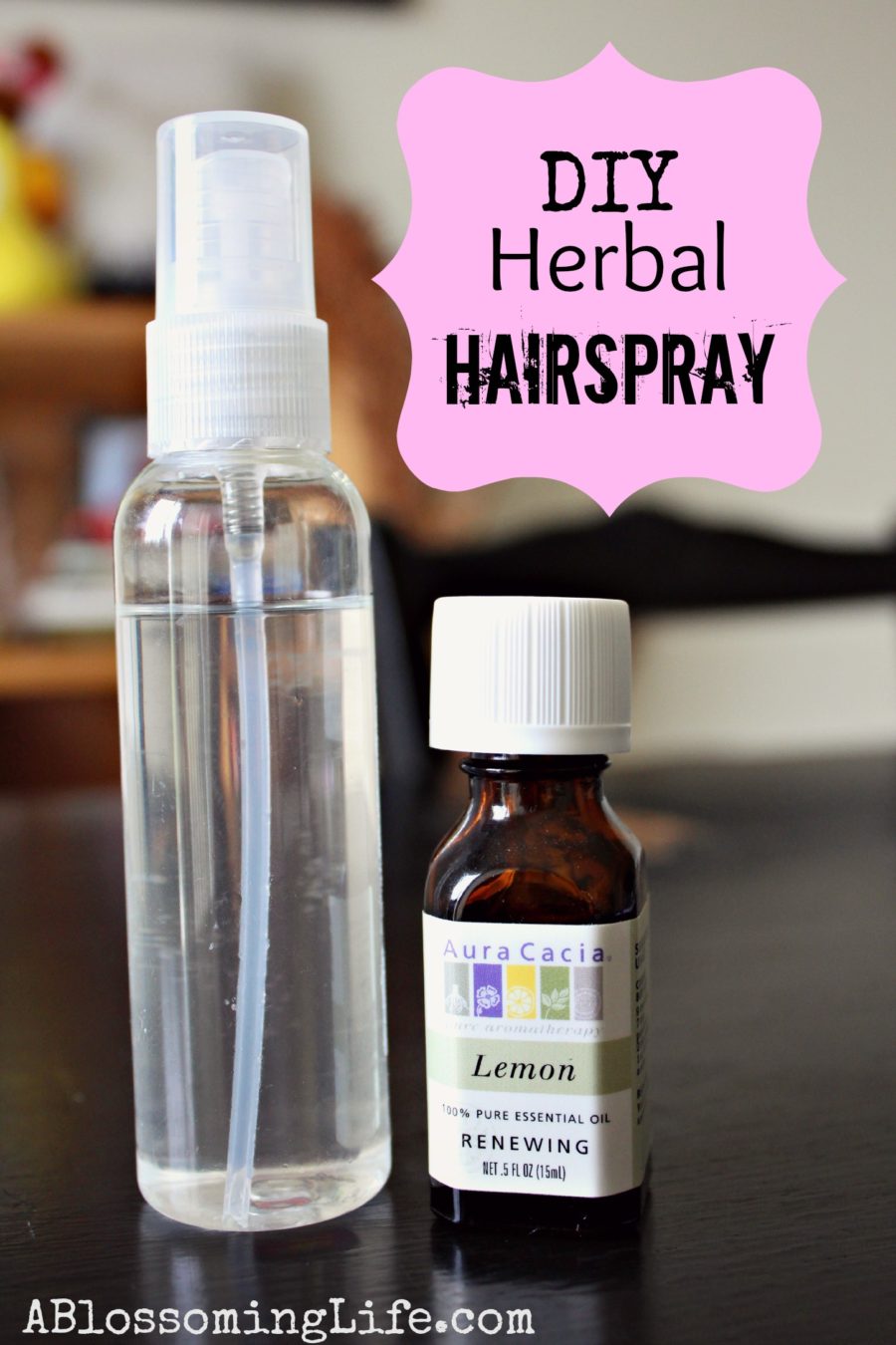 DIY Natural Herbal Hairspray
