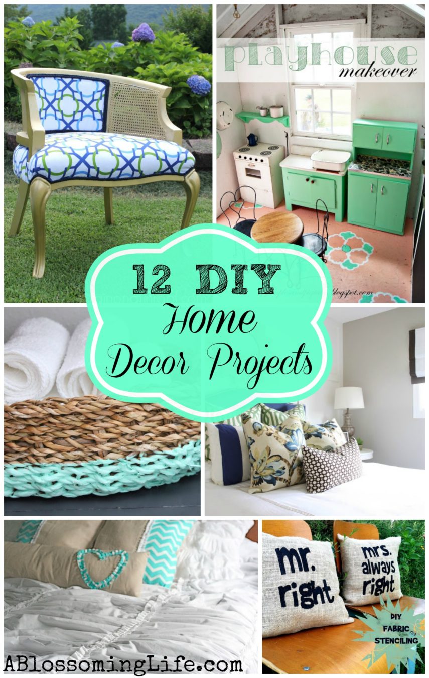 12 Inspiring DIY Home Decor Projects - A Blossoming Life