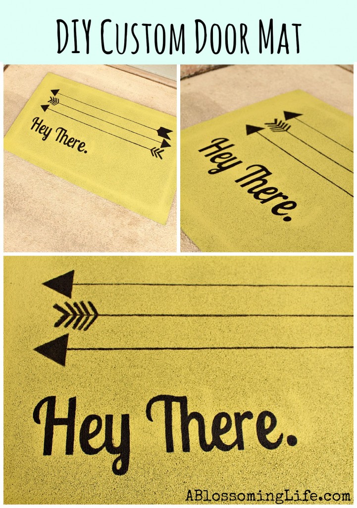 Easy DIY Custom Door Mat A Blossoming Life
