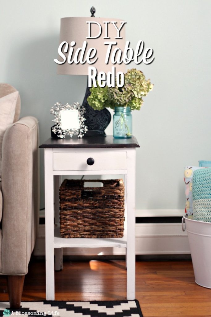 DIY Side Table Redo A Blossoming Life