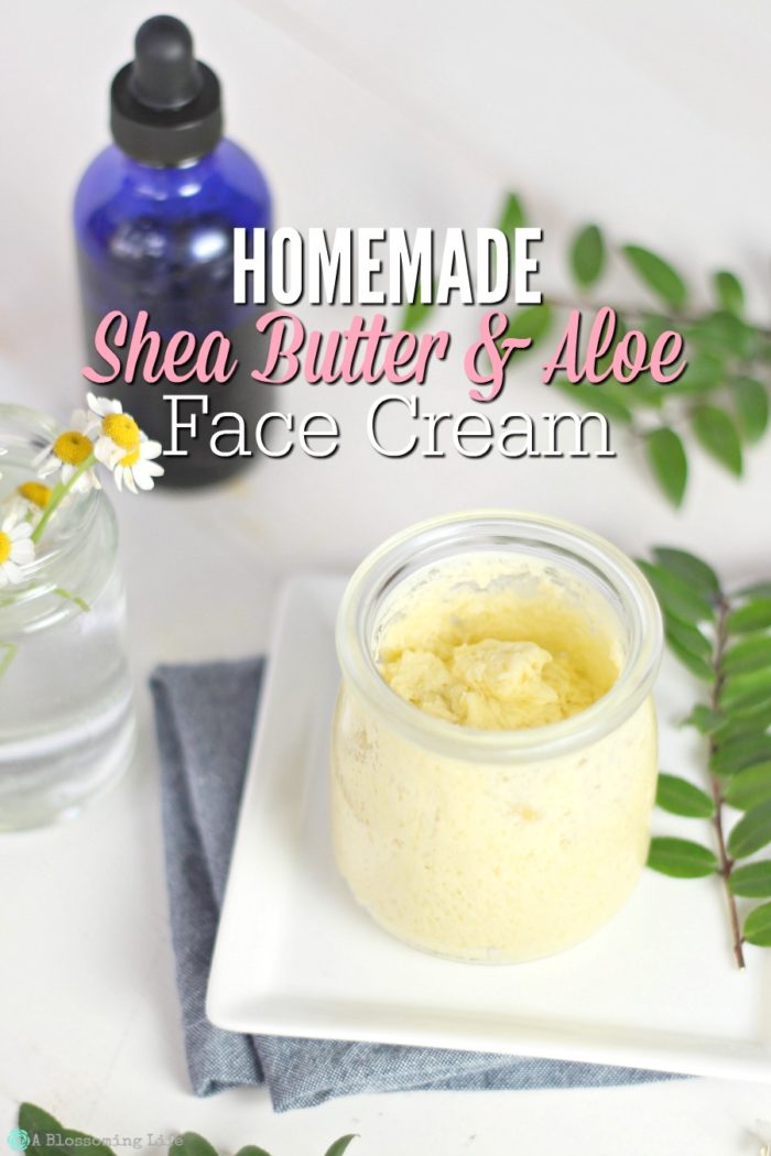 homemade shea butter cream for face - a blossoming life