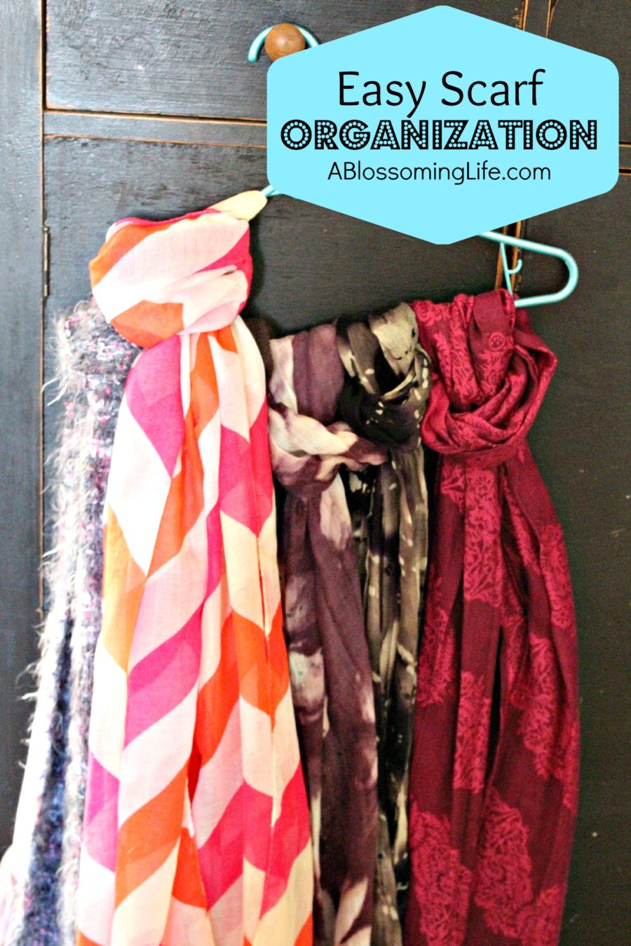 Easy Scarf Organization