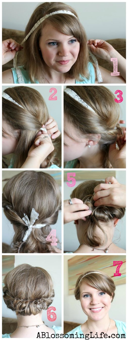 Rubber Band Hairstyles For Short Hair: Simple Styles