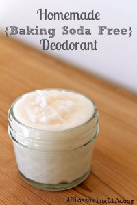 Homemade {Baking Soda Free} Deodorant - A Blossoming Life