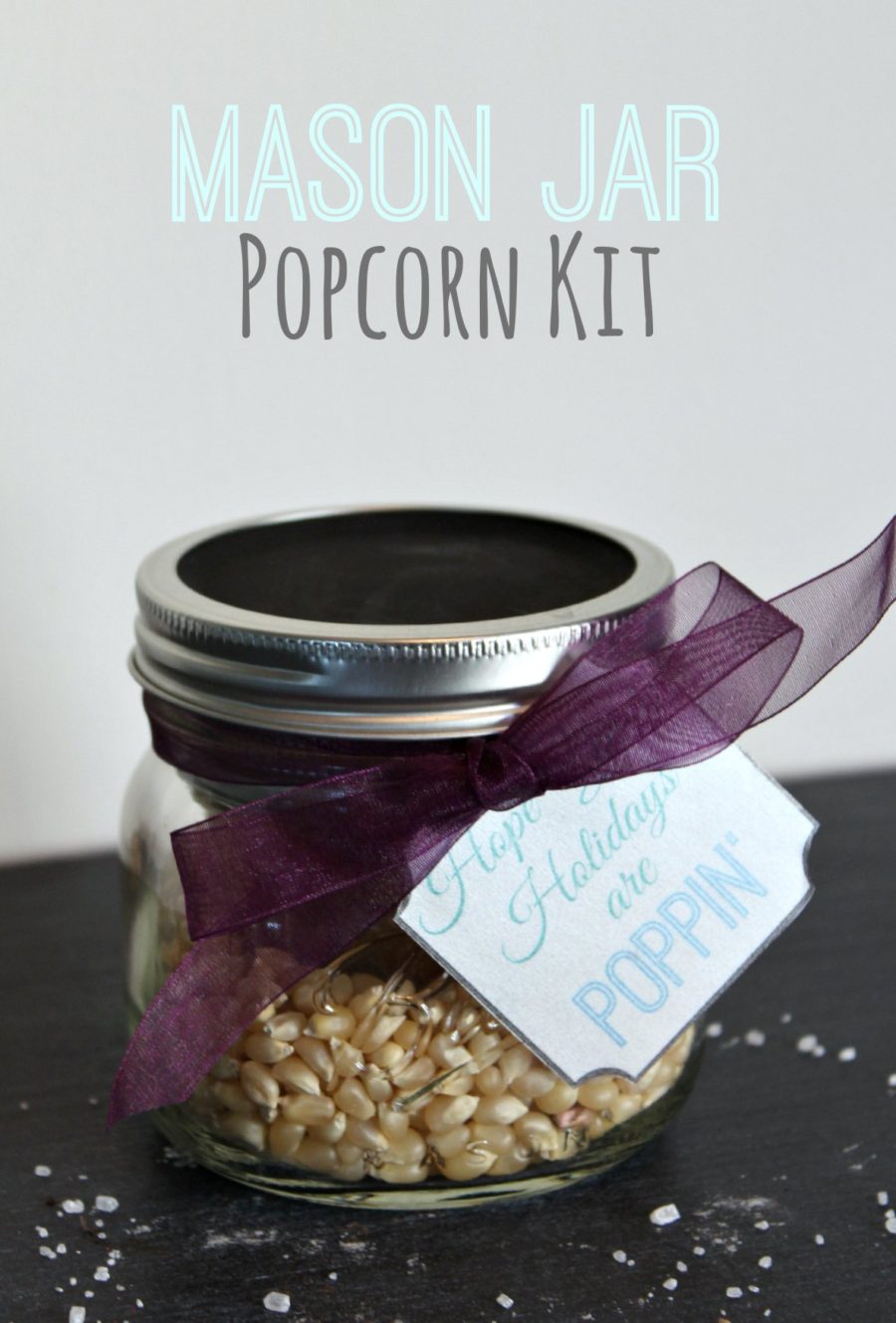 Simple Gift: Popcorn In A Jar – Idea Land