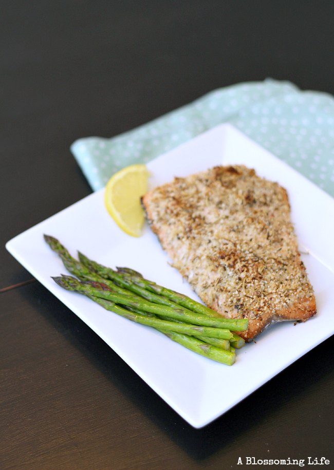 Italian Almond Crusted Salmon {paleo And Whole30 Approved} A Blossoming Life