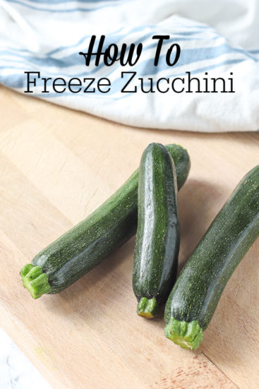 How to Freeze Zucchini - A Blossoming Life