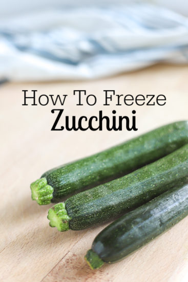 How to Freeze Zucchini - A Blossoming Life