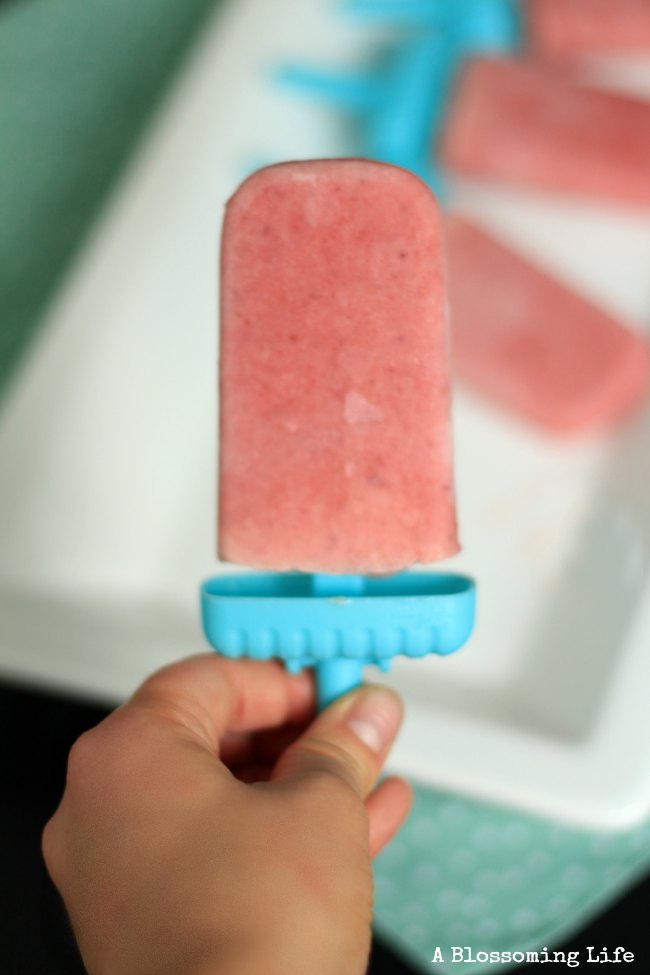 Strawberries and Cream Popsicles 2