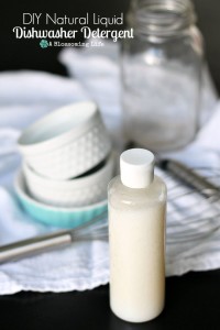 Homemade Natural Liquid Dishwasher Detergent - A Blossoming Life