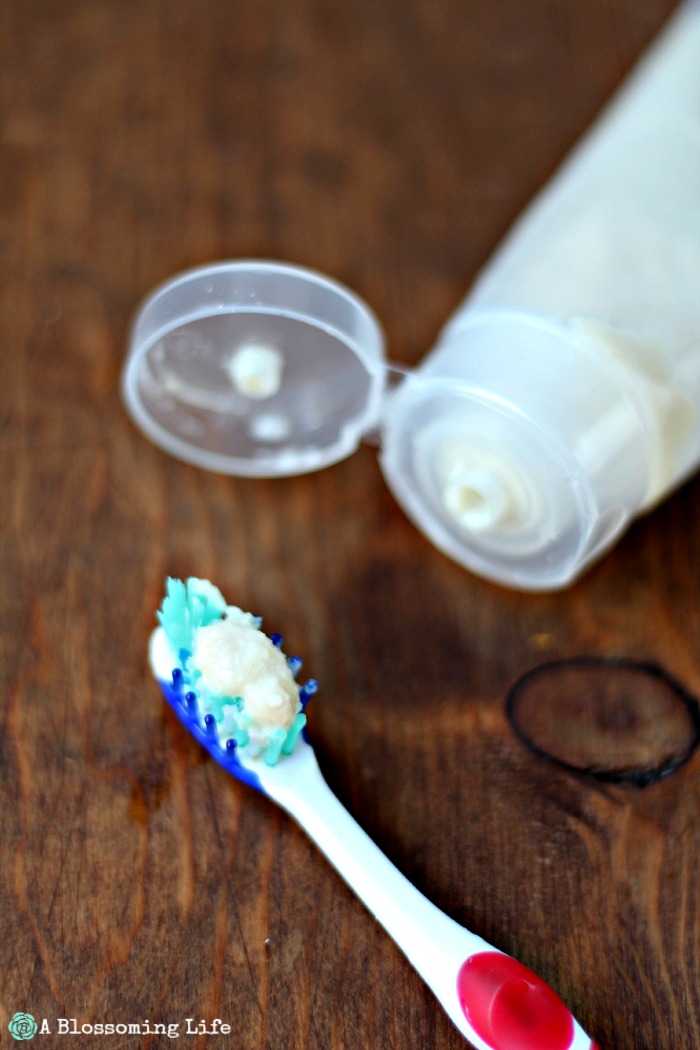 DIY Squeezable Natural Toothpaste - A Blossoming Life