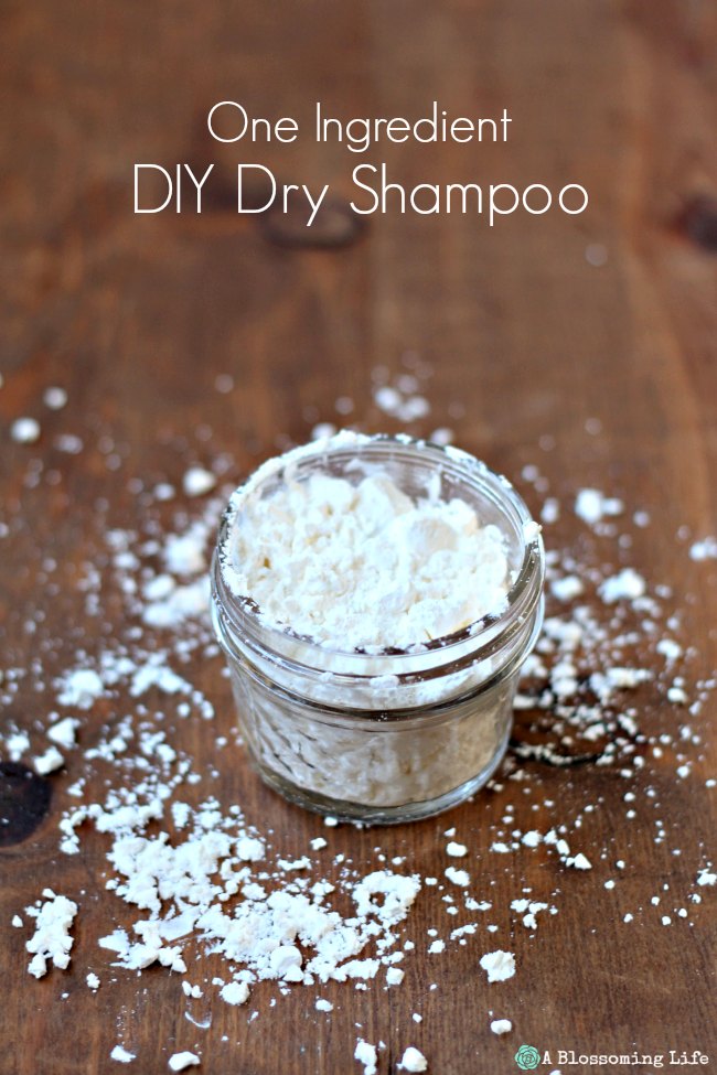 One Ingredient DIY Dry Shampoo - A Blossoming Life