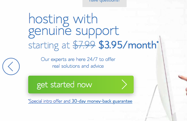 Get started now with Bluehost