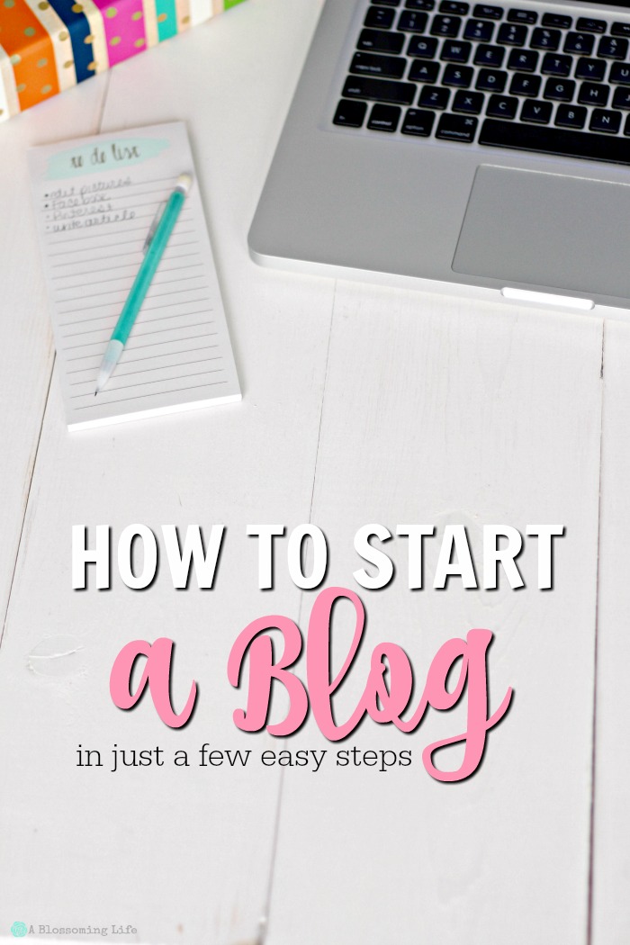 How To Start A Blog