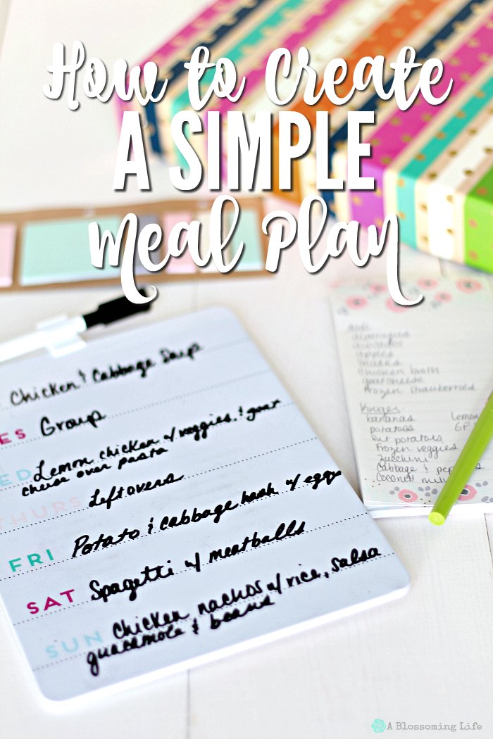 How to Create a Simple Meal Plan