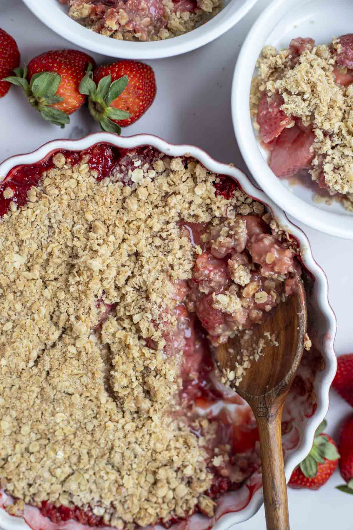 Easy Strawberry Crumble - A Blossoming Life
