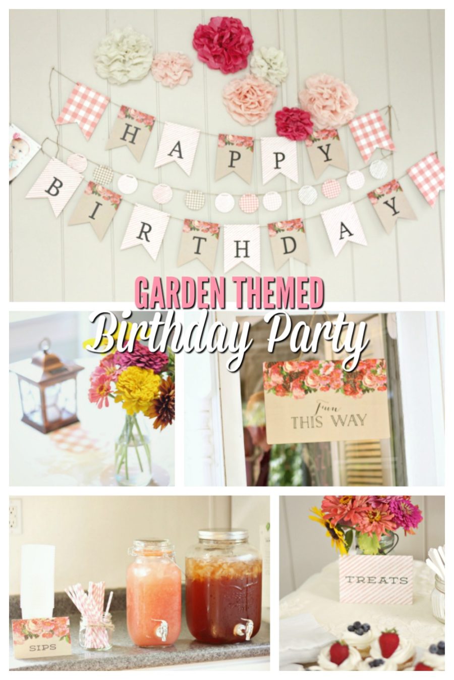 garden themed 1st birthday- plus a giveaway! - a blossoming life