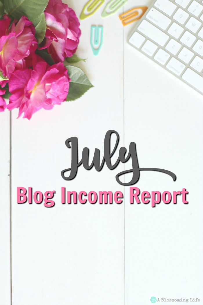 July Income Report