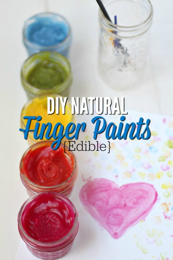 Natural Homemade Edible Finger Paint Recipe - A Blossoming Life