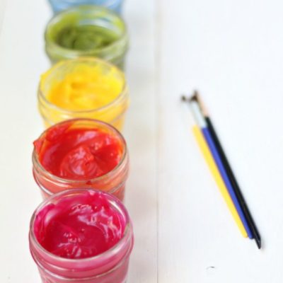 Edible Finger Paint Recipe - DIY - Mommy Musings