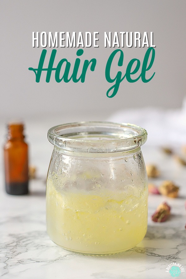 Homemade Natural Hair Gel Recipe - A Blossoming Life