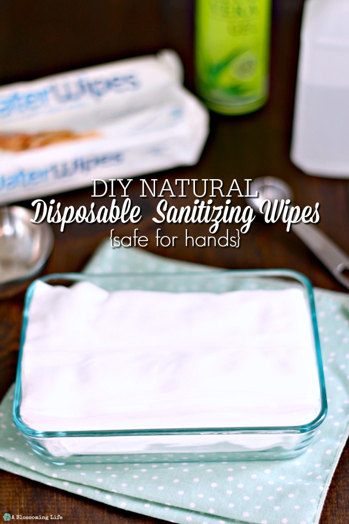 DIY Disinfecting Wipes {Safe For Hands}