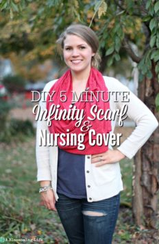 DIY 5 Minute Infinity Scarf & Nursing Cover