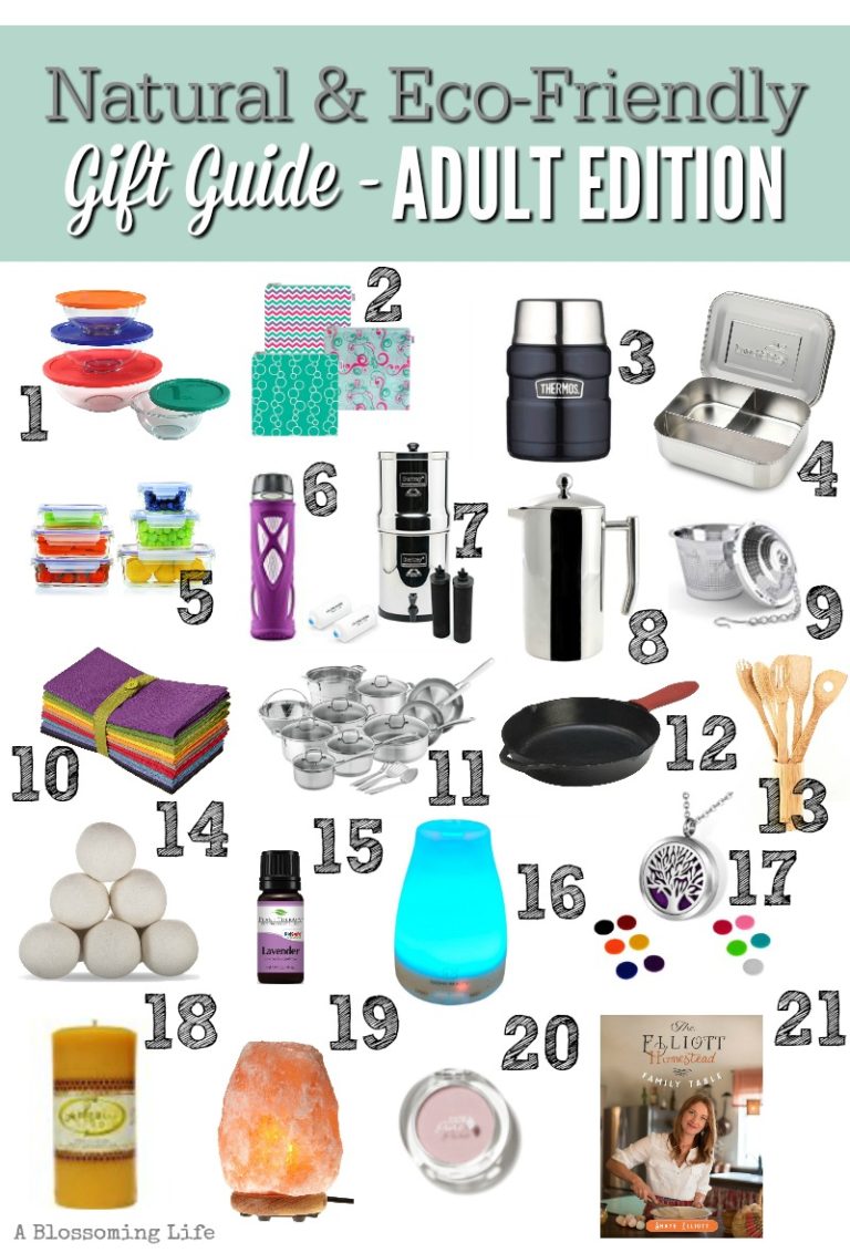 Natural & Eco-Friendly Gift Guide - Adult Edition - A Blossoming Life