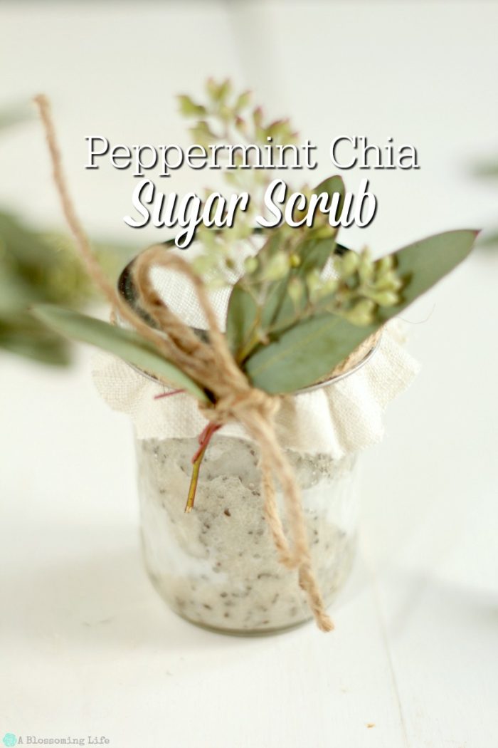 Peppermint Chia Sugar Scrub