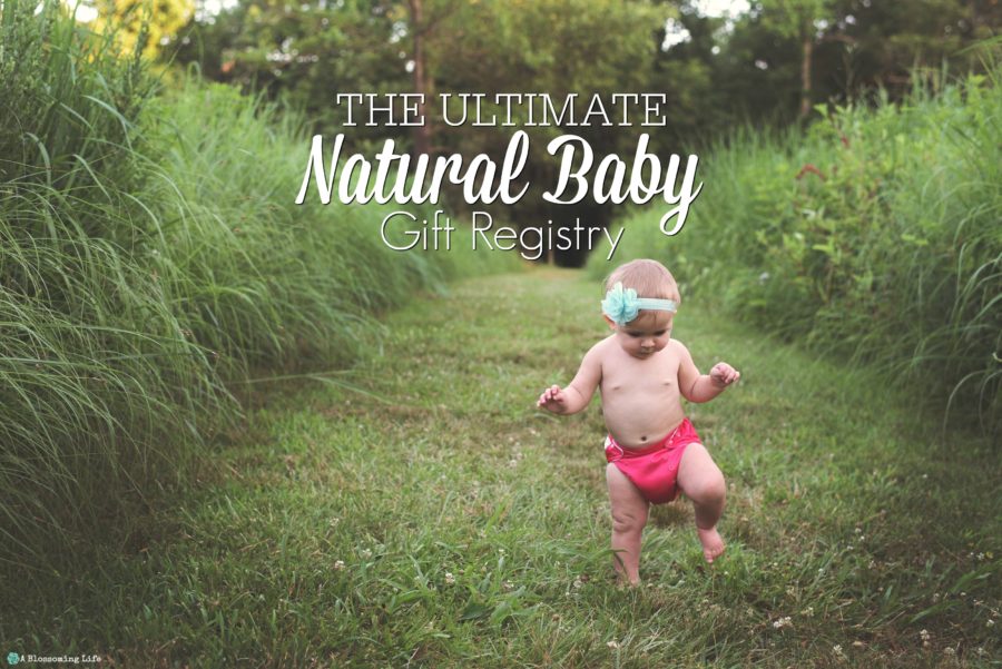 baby walking in a field with a cloth diaper for minimalist baby registry