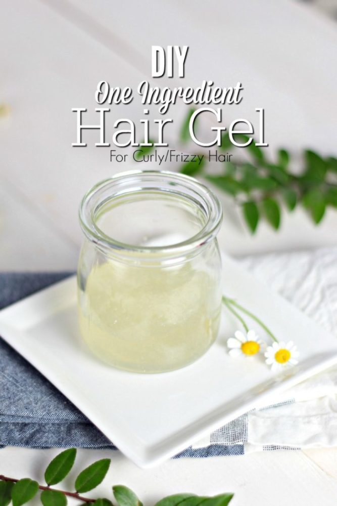 DIY One Ingredient Natural Hair Gel For Curly/Frizzy Hair A