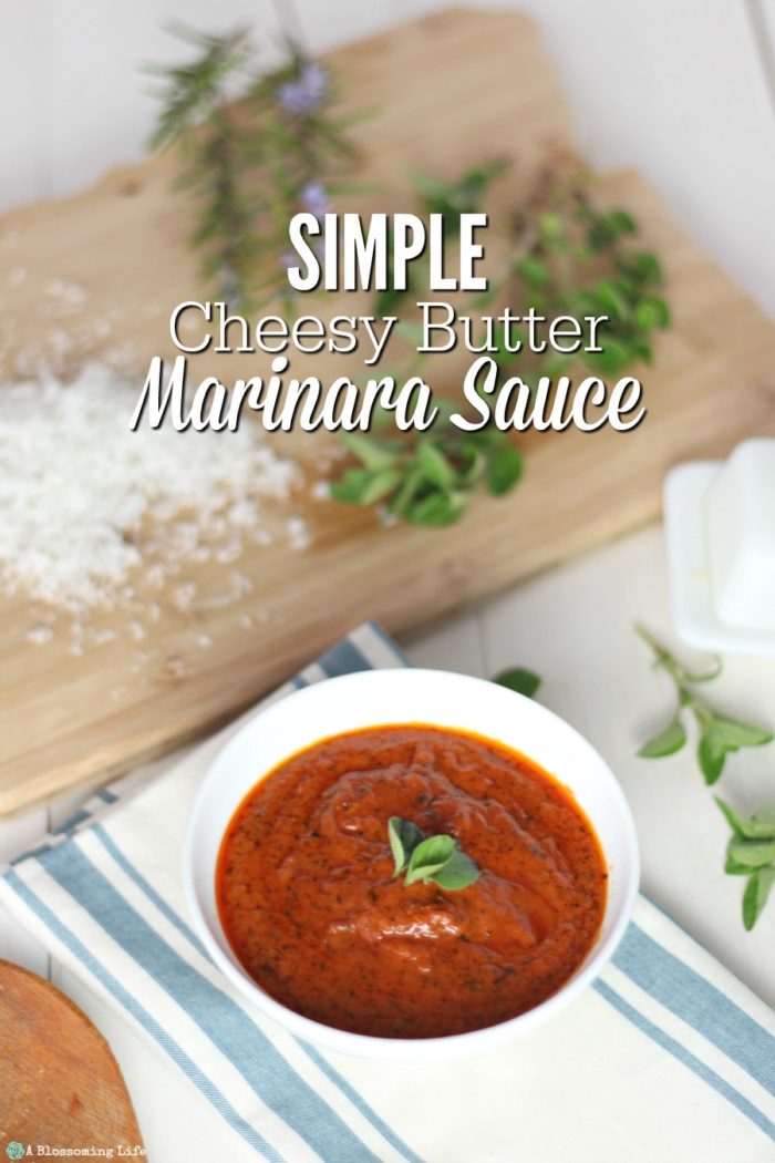 Simple Cheesy Butter Marinara Sauce