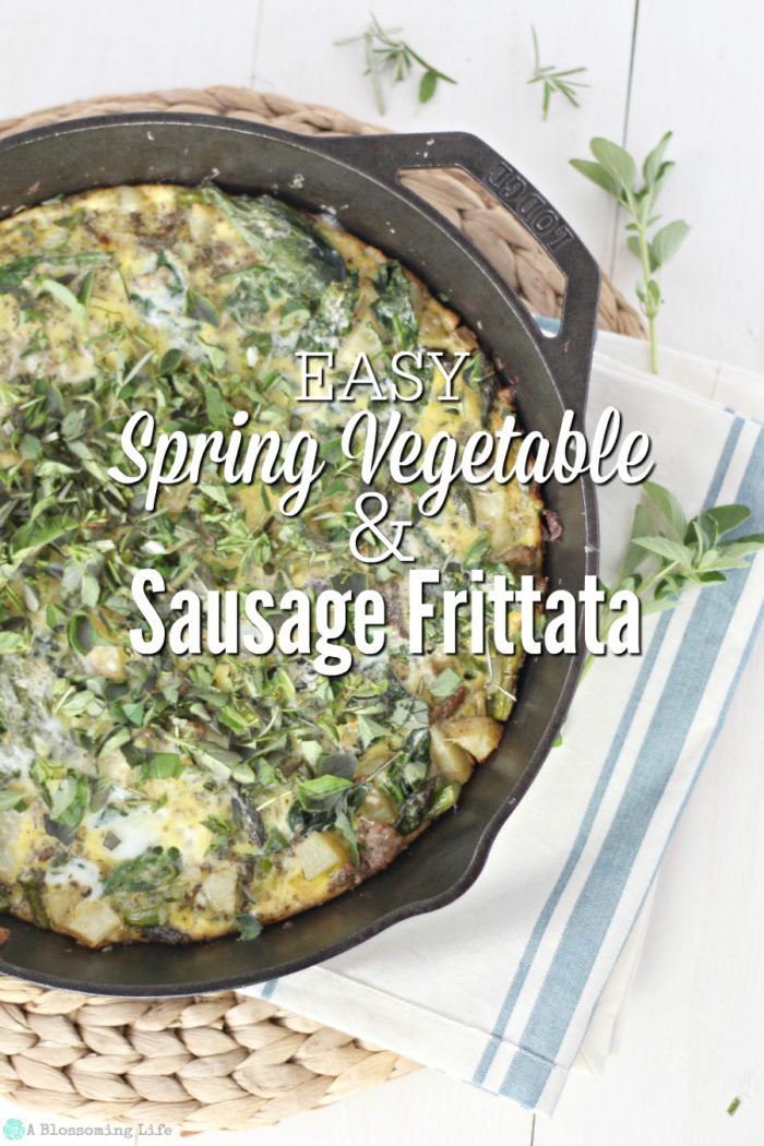 Easy Spring Vegetable & Sausage Frittata