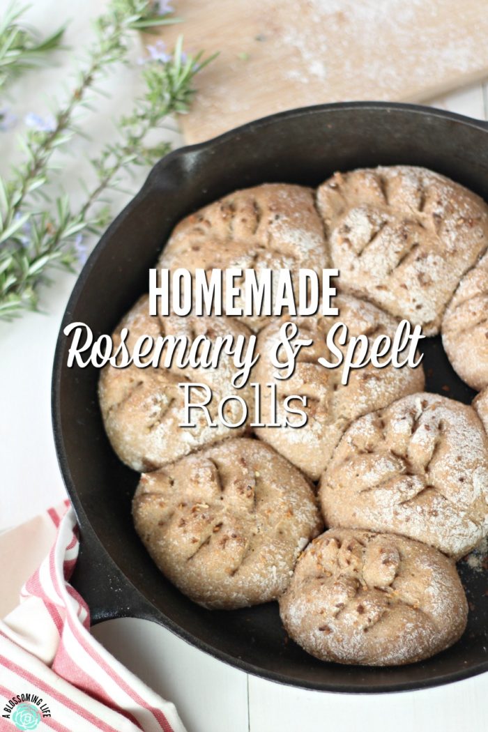 Homemade Rosemary & Spelt Rolls
