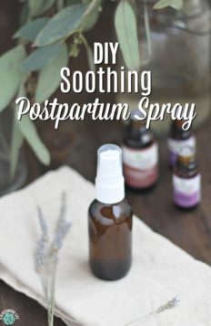 DIY Soothing Postpartum Spray