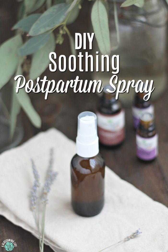 DIY Soothing Postpartum Spray