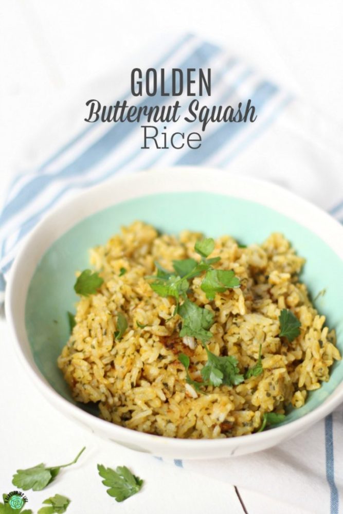 Golden Butternut Squash Rice Side Dish