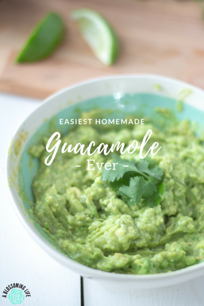 Easiest Homemade Guacamole Ever - A Blossoming Life