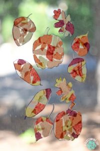 Fall Suncatcher Craft For Kids - A Blossoming Life