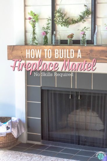 How To Build A Fireplace Mantel - Easy DIY - A Blossoming Life