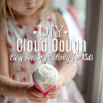 Child Playing With Homemade Cloud Dough