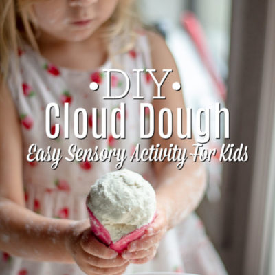 DIY Cloud Dough - Easy Sensory Activity - A Blossoming Life