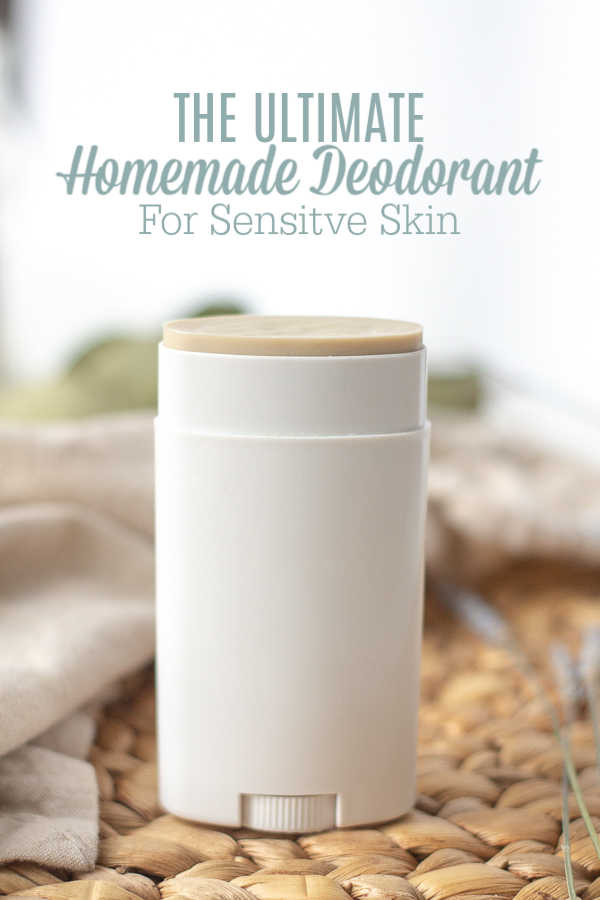 An awesome and easy homemade deodorant that actually works, and is great for those with sensitive skin since it doesn't contain baking soda.