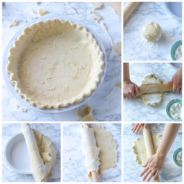 step by step pictures on how to roll out gluten free pie dough