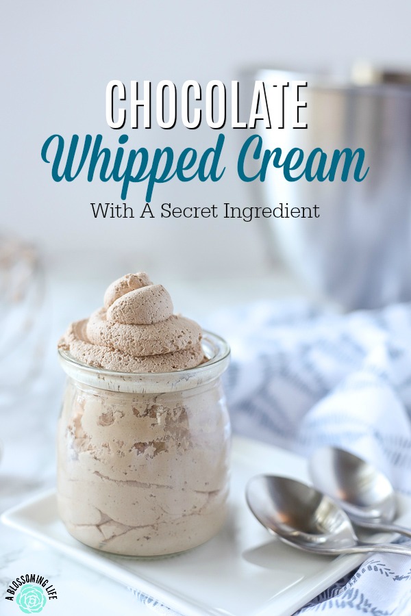 The Best Chocolate Whipped Cream with a Secret Ingredient