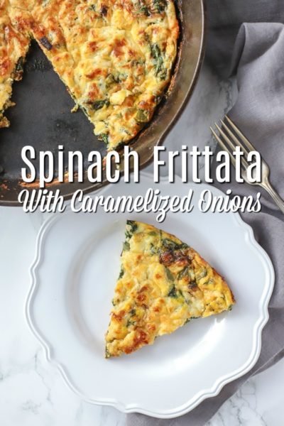 Spinach Frittata Recipe With Caramelized Onions - A Blossoming Life