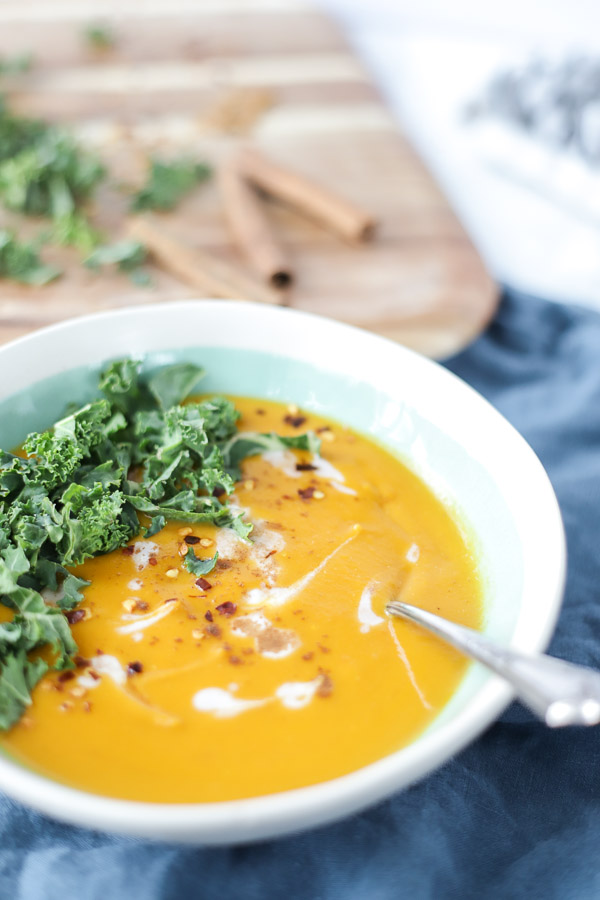 Thai Sweet Potato & Carrot Soup - Cupful of Kale