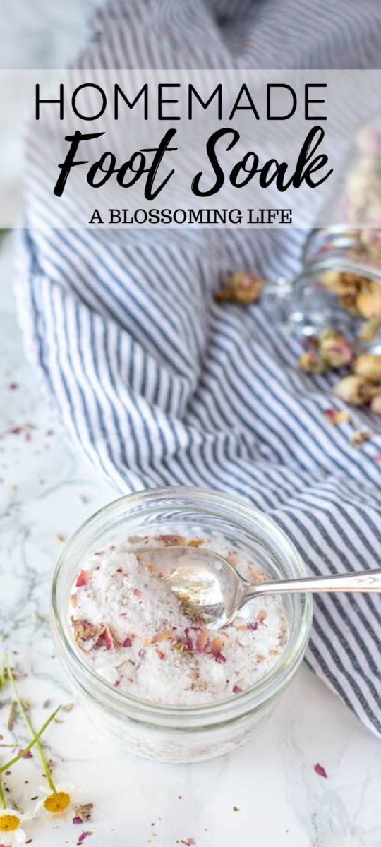 How To Make An Easy Homemade Foot Soak - A Blossoming Life