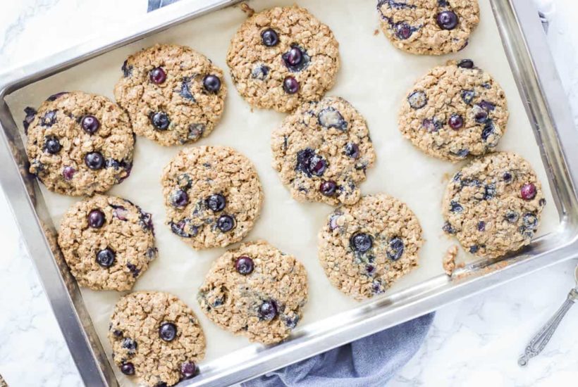 Best Blueberry Oatmeal Cookies - A Blossoming Life