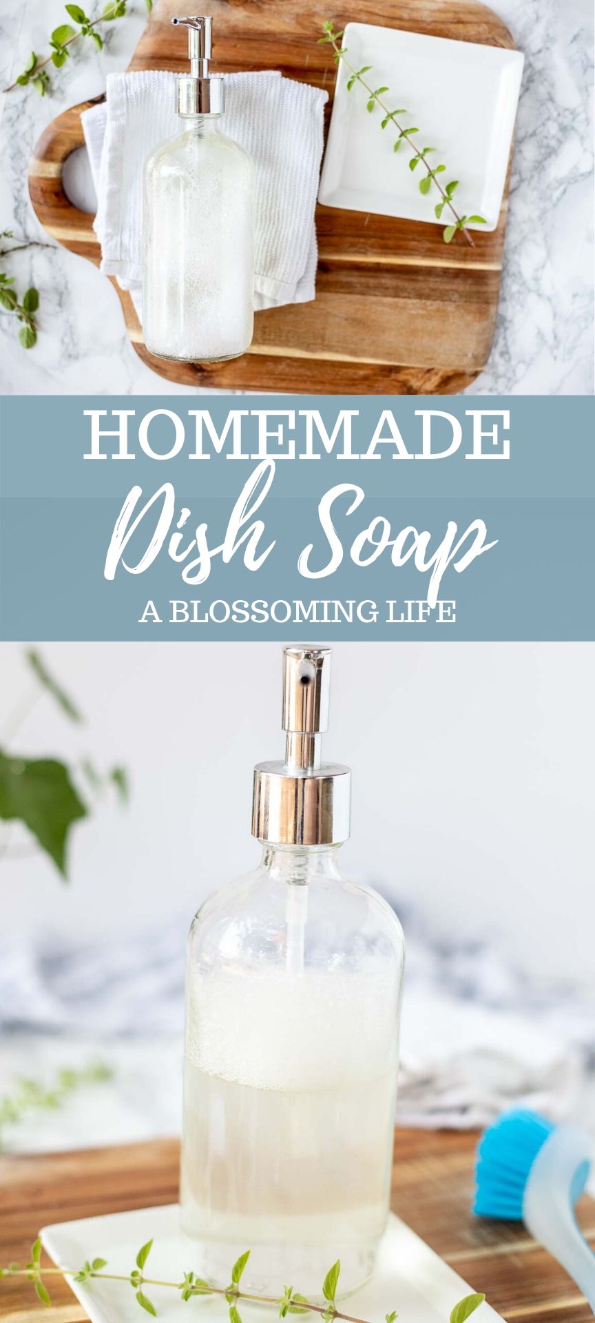 Natural Homemade Dish Soap That Works - A Blossoming Life